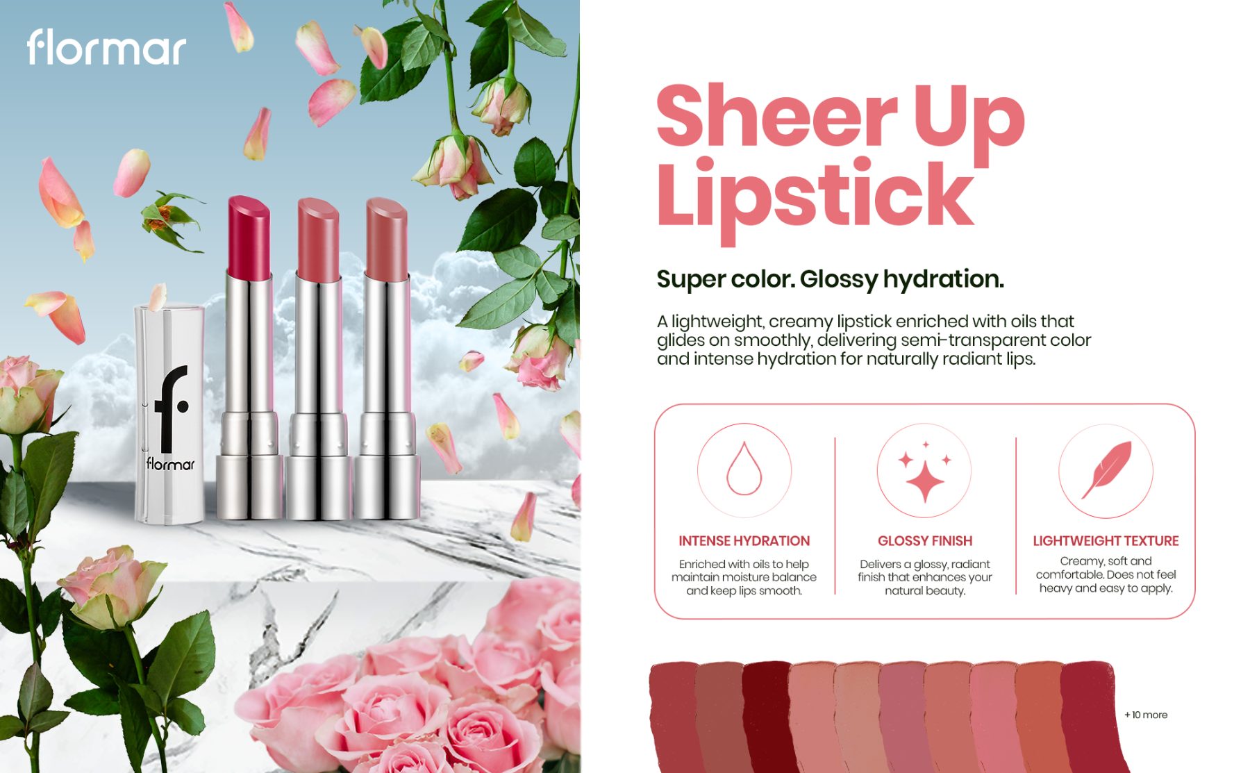 Amazon A+ content: Sheer Up Lipstick