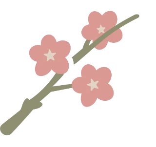 Cherry blossom sticker