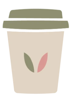 Takeaway cup sticker