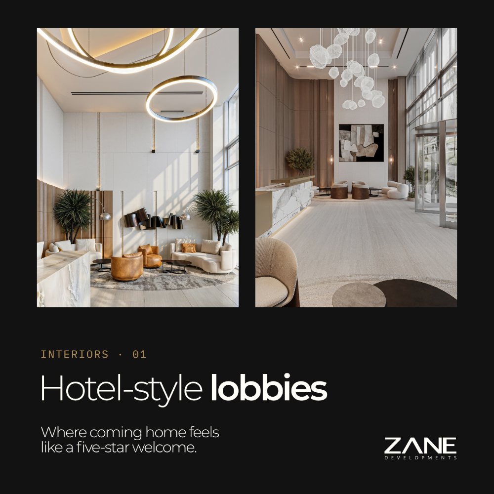 Hotel-style lobbies