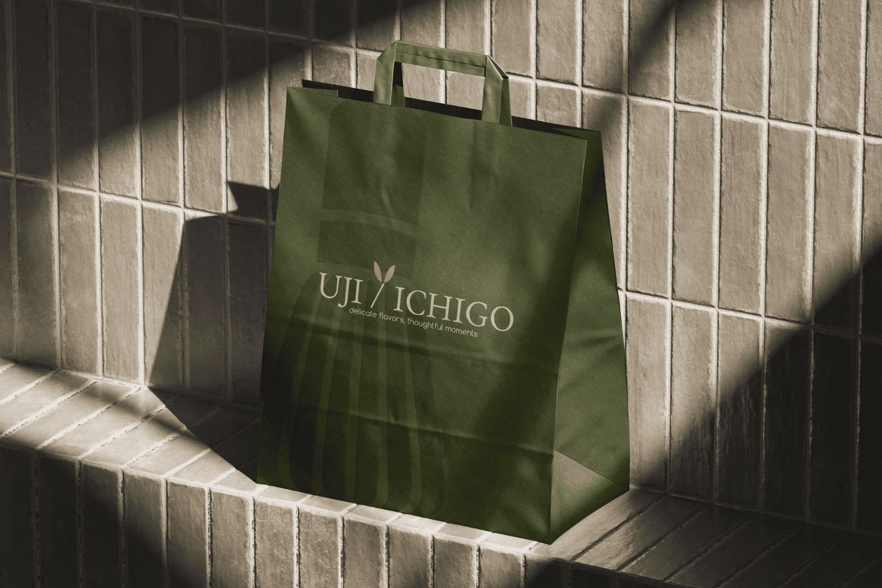 Green paper bag