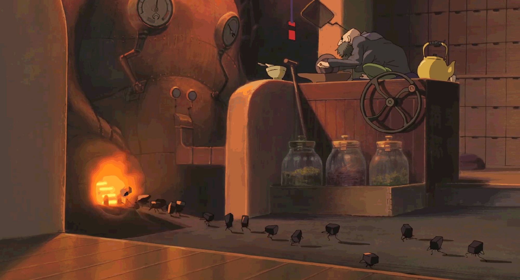Boiler room, Spirited Away